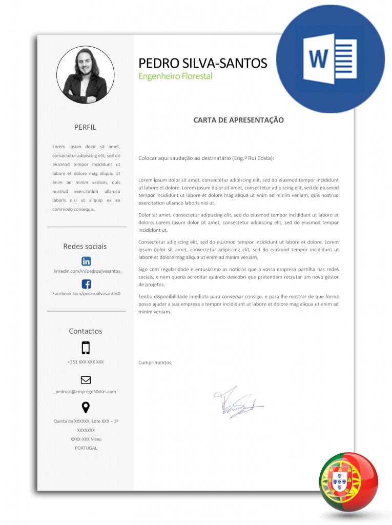 Promoção Livro em PDF, currículo e carta de apresentação
