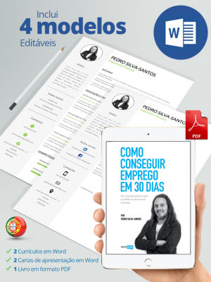 Pack com livro como conseguir emprego em 30 dias em pdf, currículos e cartas de apresentação modelo exemplo de curriculum curriculo e carta de apresentação