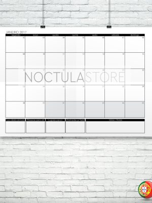 Modelo de planeamento mensal para impressão - calendário 2017 (exemplo: mês de Janeiro de 2017) Modelo de planeamento mensal para impressão - calendário 2017 (exemplo: mês de Janeiro de 2017)