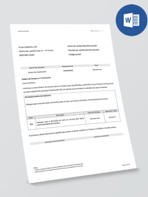 Modelo de Ordem de Compra editável em Word - pag01