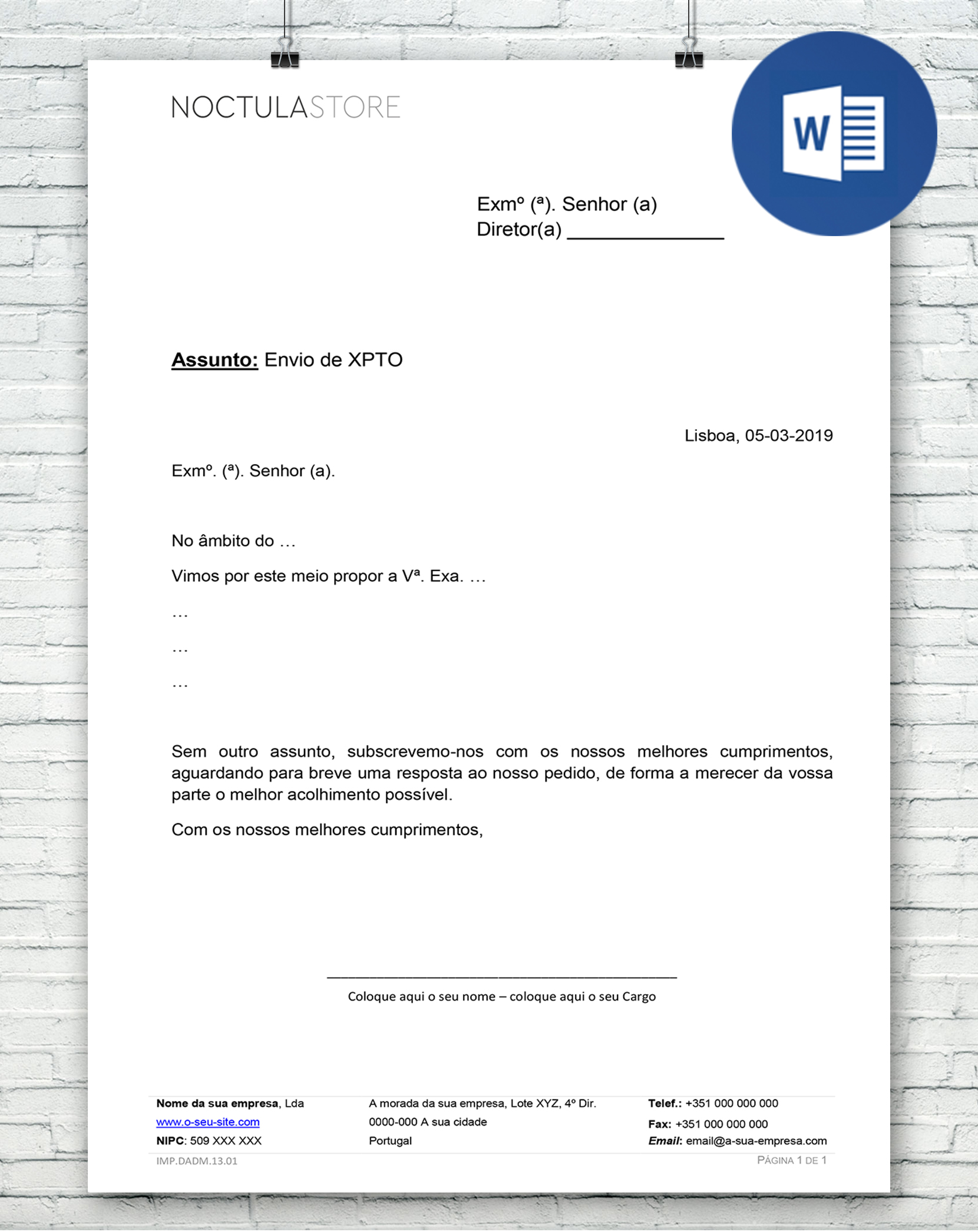 Modelo De Carta De Solicitacao Para Download Gratis Template Word