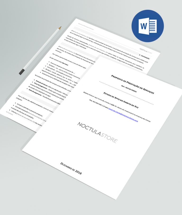 Pack de documentos editáveis para empresas (em Word)